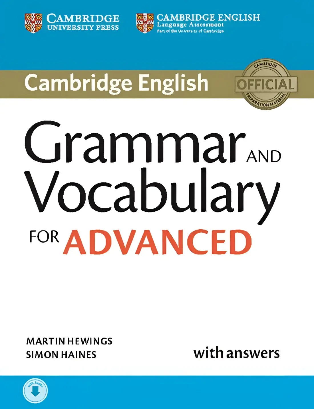 Cambridge english grammar and vocabulary for advanced book + answers + downloadable audio-file - cambridge english