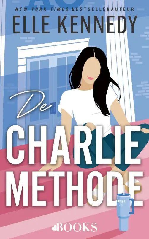 De cover van de charlie methode toont een vrouw in wit t-shirt en blauwe broek in de campus diaries set 3 boeken nl