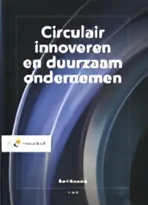 Boekcover circulair innoveren en duurzaam ondernemen door bart bossink met donkere blauwe achtergrond en witte tekst