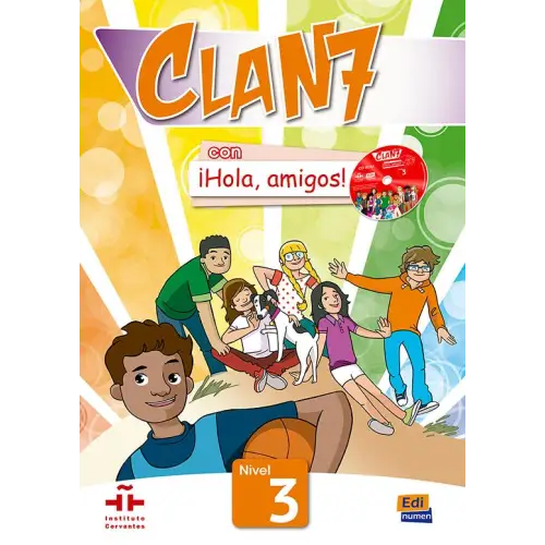 Clan 7 con ¡hola amigos! 3 libro del alumno + cd-rom - clan 7 con ¡hola, amigos! 3 libro del alumno + cd-rom - boek