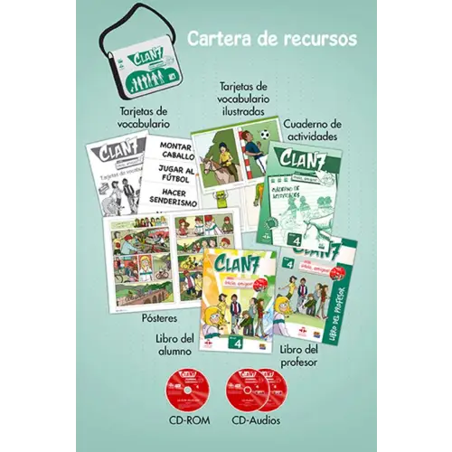 Clan 7 con ¡hola amigos! 4 cartera de recursos para el profesor - clan 7 con ¡hola, amigos! 4 cartera de recursos para