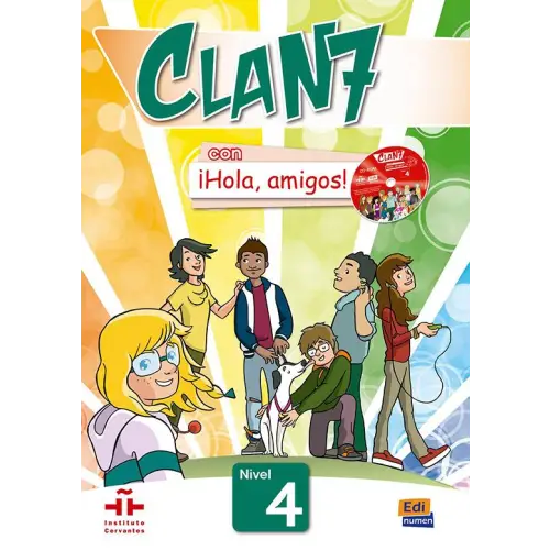 Clan 7 con ¡hola amigos! 4 libro del alumno + cd-rom - clan 7 con ¡hola, amigos! 4 libro del alumno + cd-rom - boek