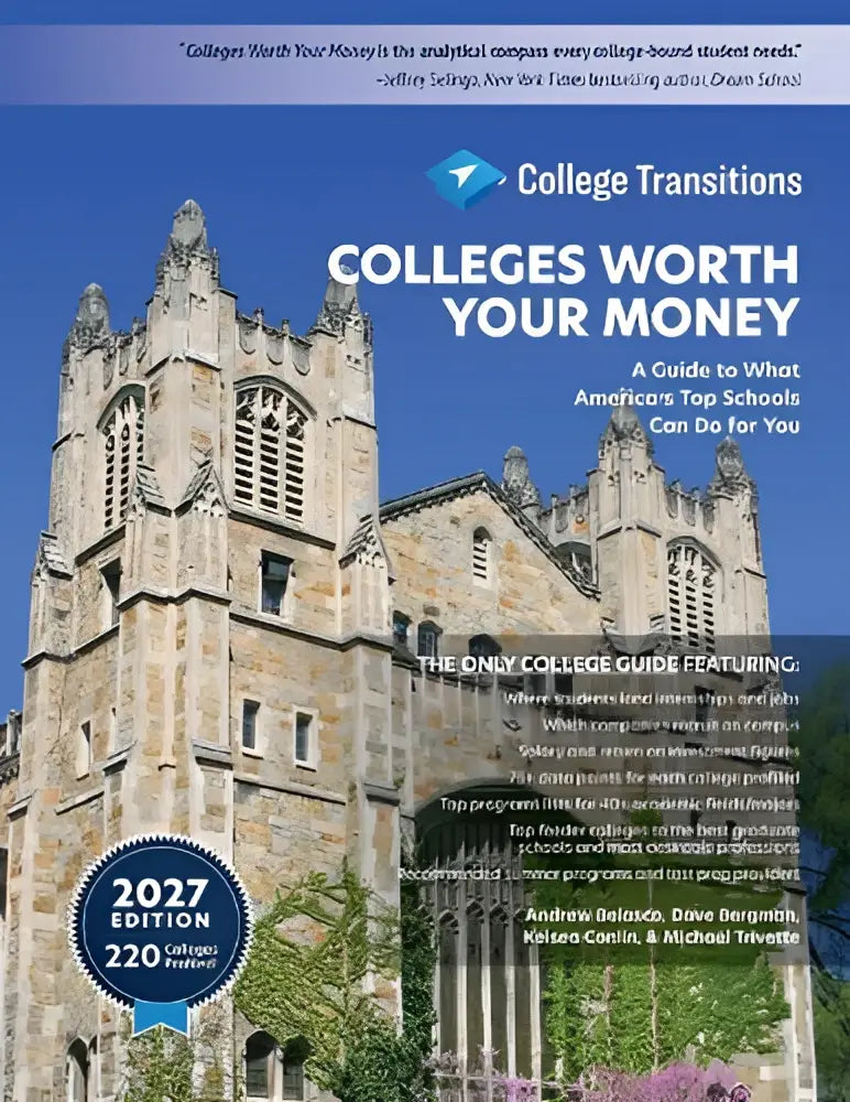 College transitions 2027 edition guidebook met stone university tower, gids voor top schools en colleges worth your money