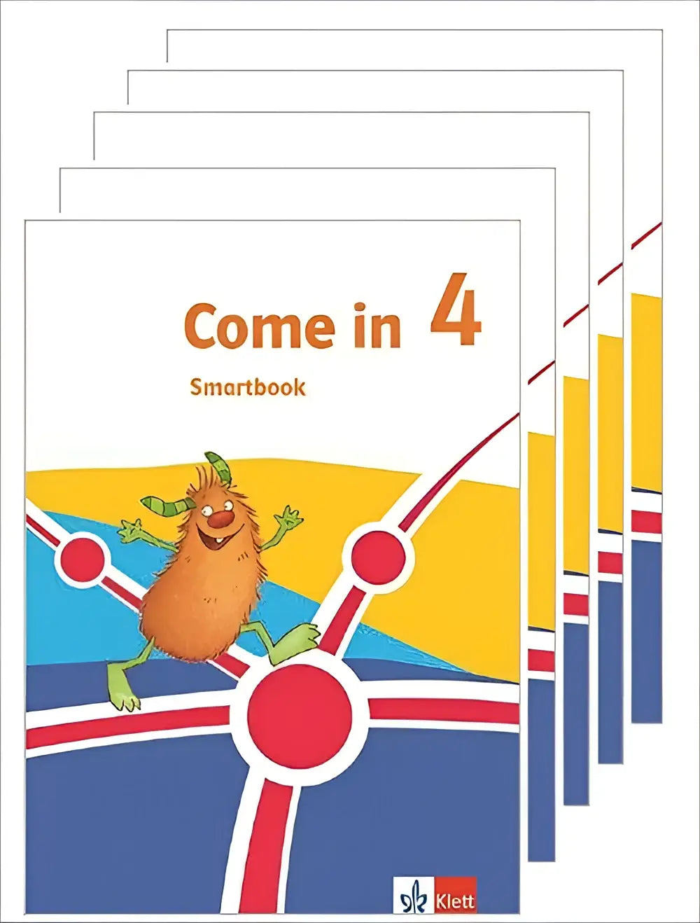 Come in 4 smartbook erp klasse kleurrijk educatief werkboek met oranje cartoonfiguur op de omslag