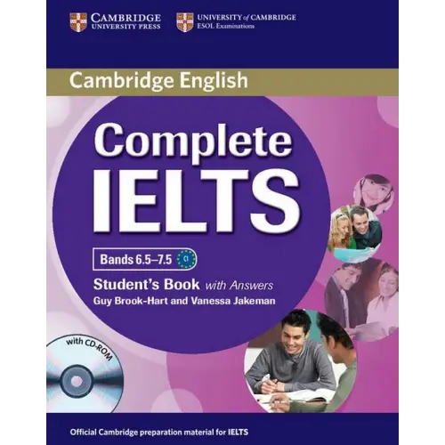Complete ielts bands 6.5-7.5 student book + answers + cd-rom - complete ielts bands 6.5-7.5 student book + answers