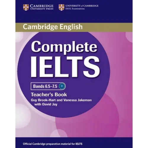 Complete ielts - bands 6.5-7.5 teacher’s book - complete ielts - bands 6.5-7.5 teacher’s book - boek