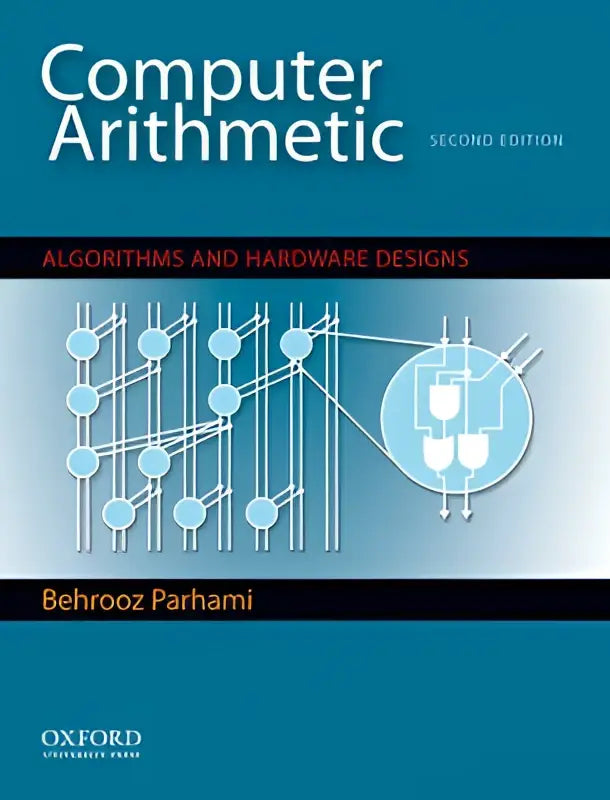 De boekomslag toont computer arithmetic met de ondertitel algorithms and hardware designs op een groene achtergrond