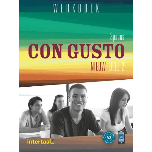Spaans werkboek Con Gusto Intertaal Augmented voor taalstudie en conversatievaardigheden