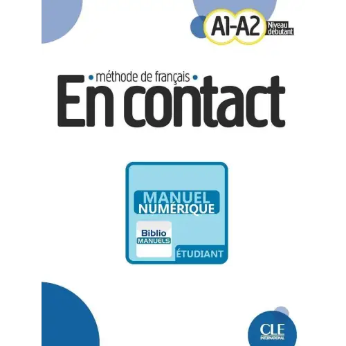 En contact - niveaux a1/a2 - version numérique élève - livre de l’élève - licentie