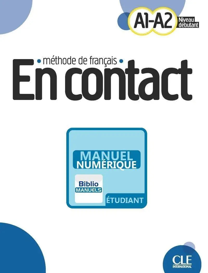 En contact - niveaux a1/a2 - version numérique élève - livre de l’élève - licentie