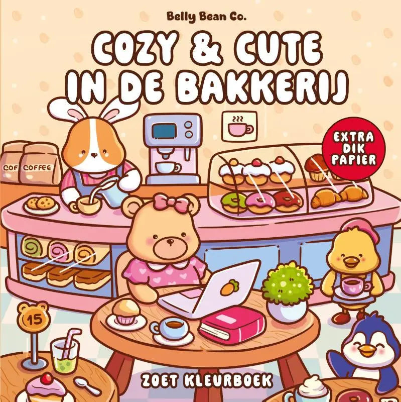 Cozy & cute in de bakkerij - Zoet kleurboek