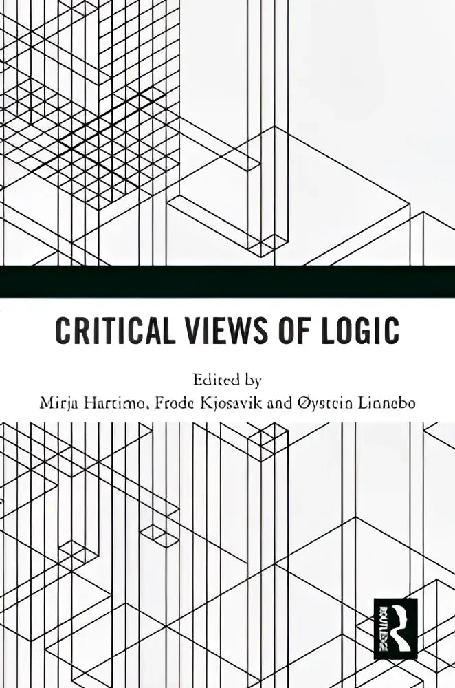 Boekomslag met zwartwit geometrisch patroon van critical views of logic, redactie mirja hartimo en anderen