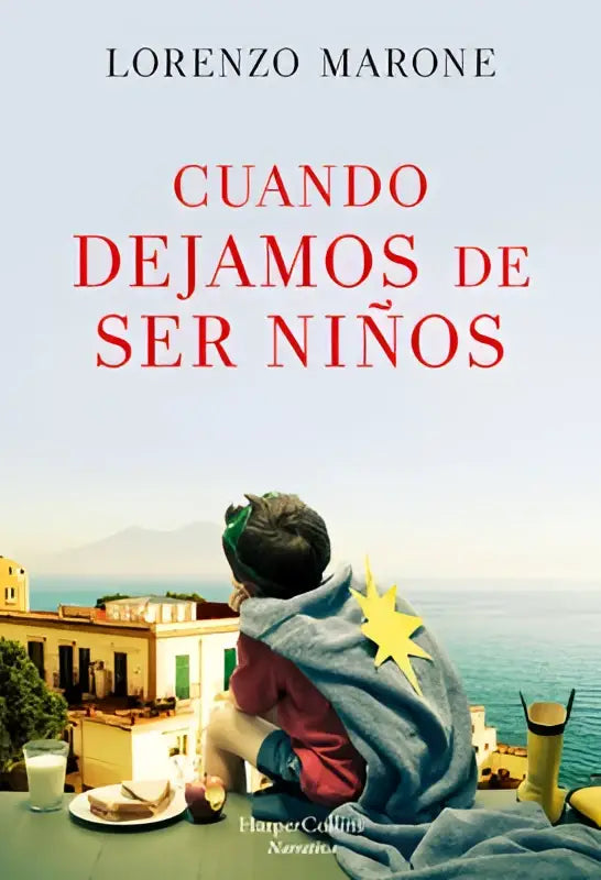 Het boek wanneer we stoppen met kinderen zijn van lorenzo marone toont een kind in een blauw deken met gele sterren