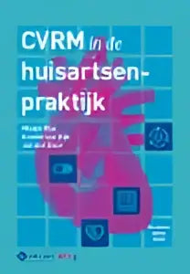 Het achterblad van cvrm in de huisartsenpraktijk met een blauw wit geruit patroon van prelum uitgevers geneeskunde algemeen