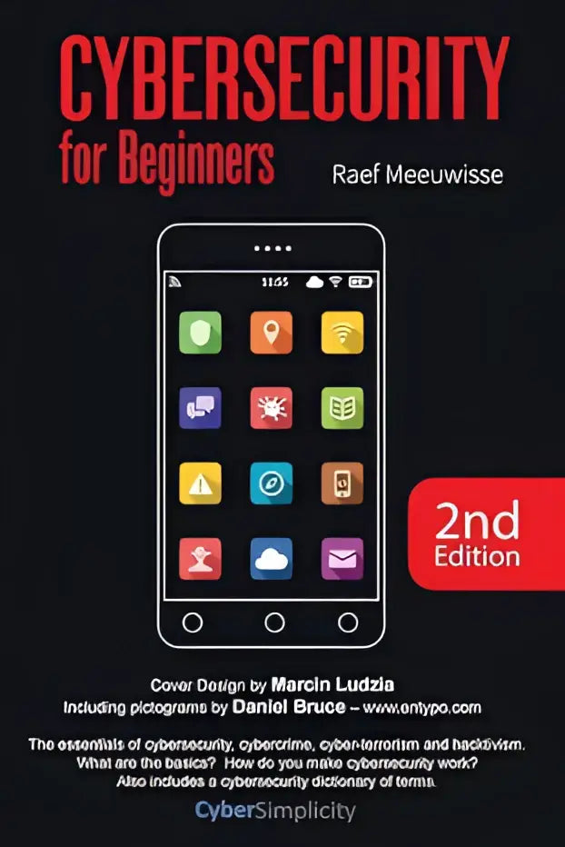 Zwart boek cybersecurity for beginners tweede editie van raef meeuwisse gericht op basiskennis cybersecurity