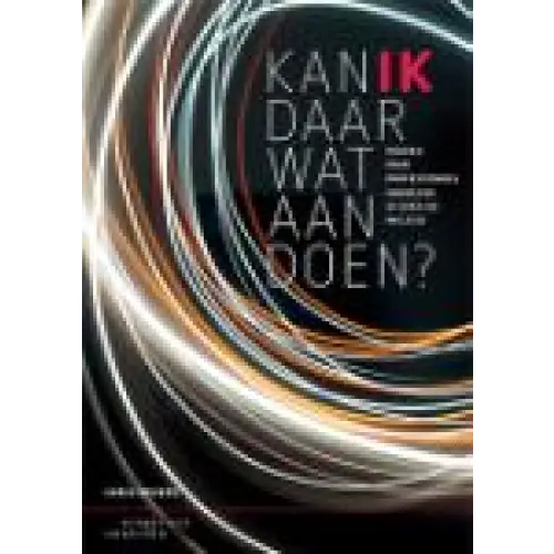 Zwarte boekcover Kan ik daar wat aan doen met rode ik en lichtstrepen