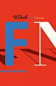 Bold blauw en wit f logo op levendige rode achtergrond van dale pocketwoordenboek frans-nederlands productcover