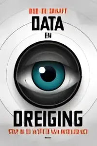 De zilveren metalen circulaire cover met een oogachtig ontwerp van data en dreiging door koninklijke boom uitgevers
