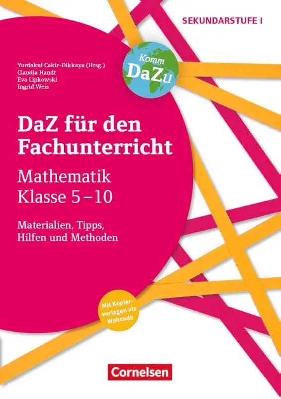 Vibrante roze en gele geometrische deksel van daz für den fachunterricht mathematik klasse 5 10 van cornelsen