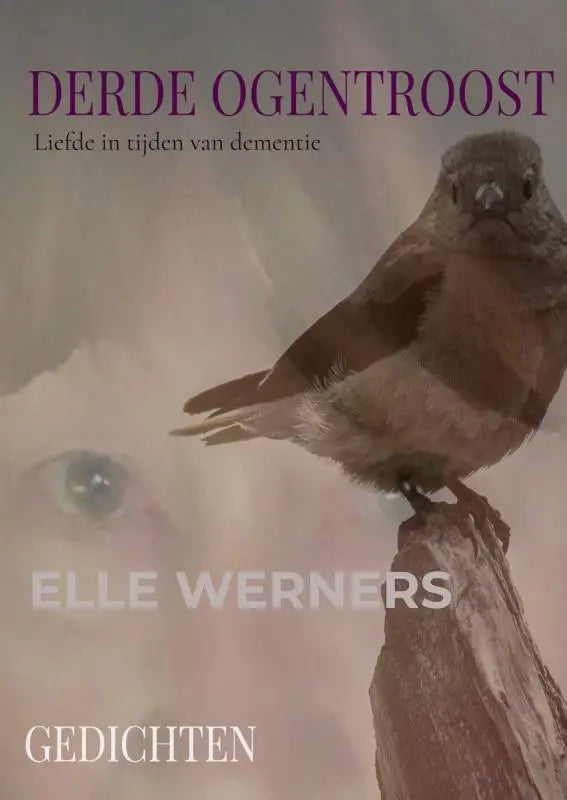 Een bruine vogel zit op een verweerde houten paal passend bij derde ogentroost liefde in tijden van dementie