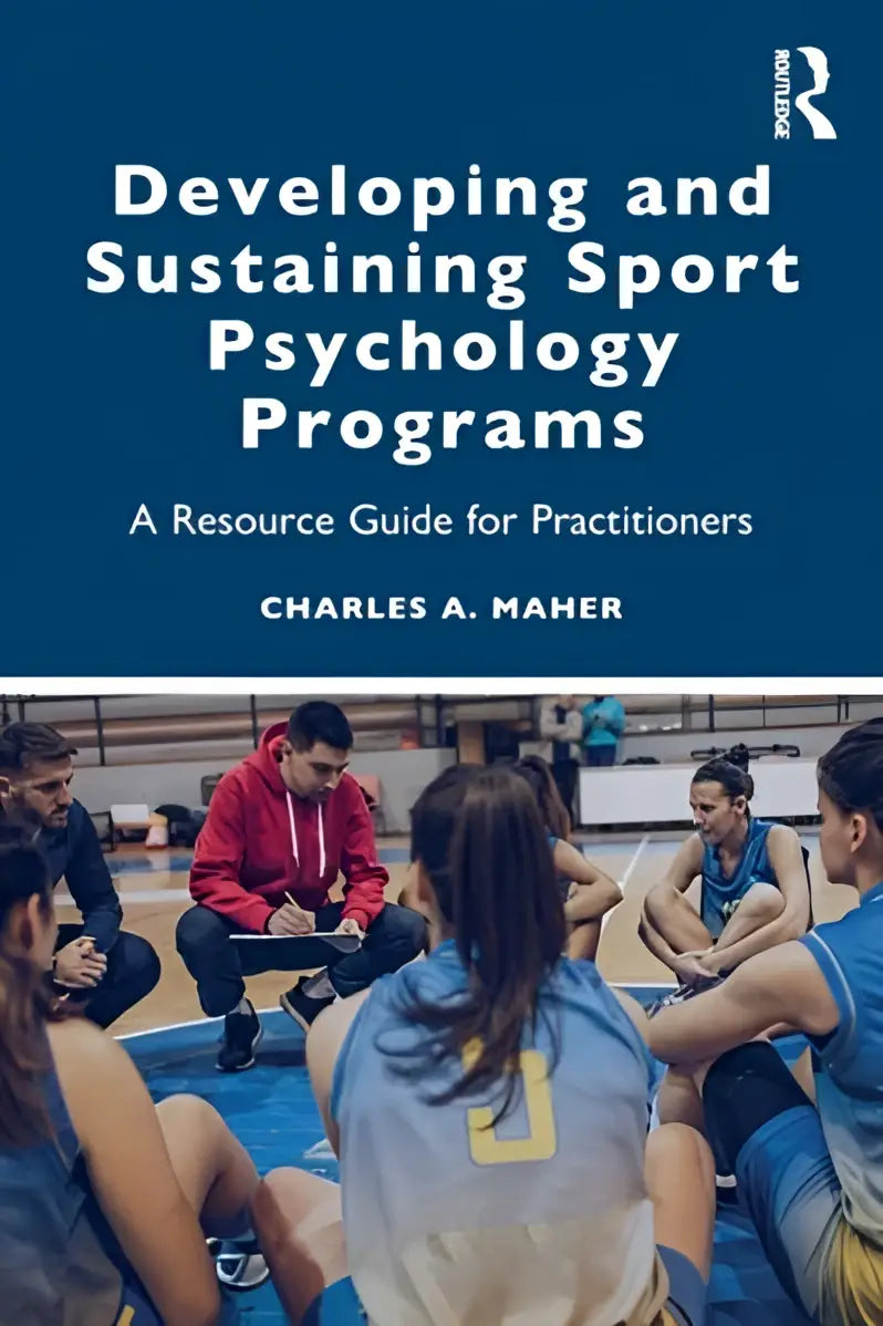 Blauw hardcoverboek developing and sustaining sport psychology programs door charles a als praktijkgerichte bronnenhandleiding