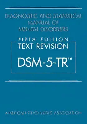 Diagnostisch en statistisch handboek voor psychische stoornissen dsm-5-tr met blauwe hardcover van american psychiatric association
