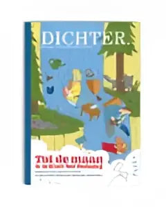 Boek dichter met kleurrijke geïllustreerde omslag en tekst over papa’s mama’s en andere mensen die opvoeden natuurlijk
