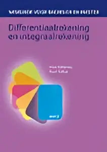 Boekcover differentiaalrekening en integraalrekening met kleurrijke taartdiagram door anne kaldewaij en arjen valstar voor hoger onderwijs