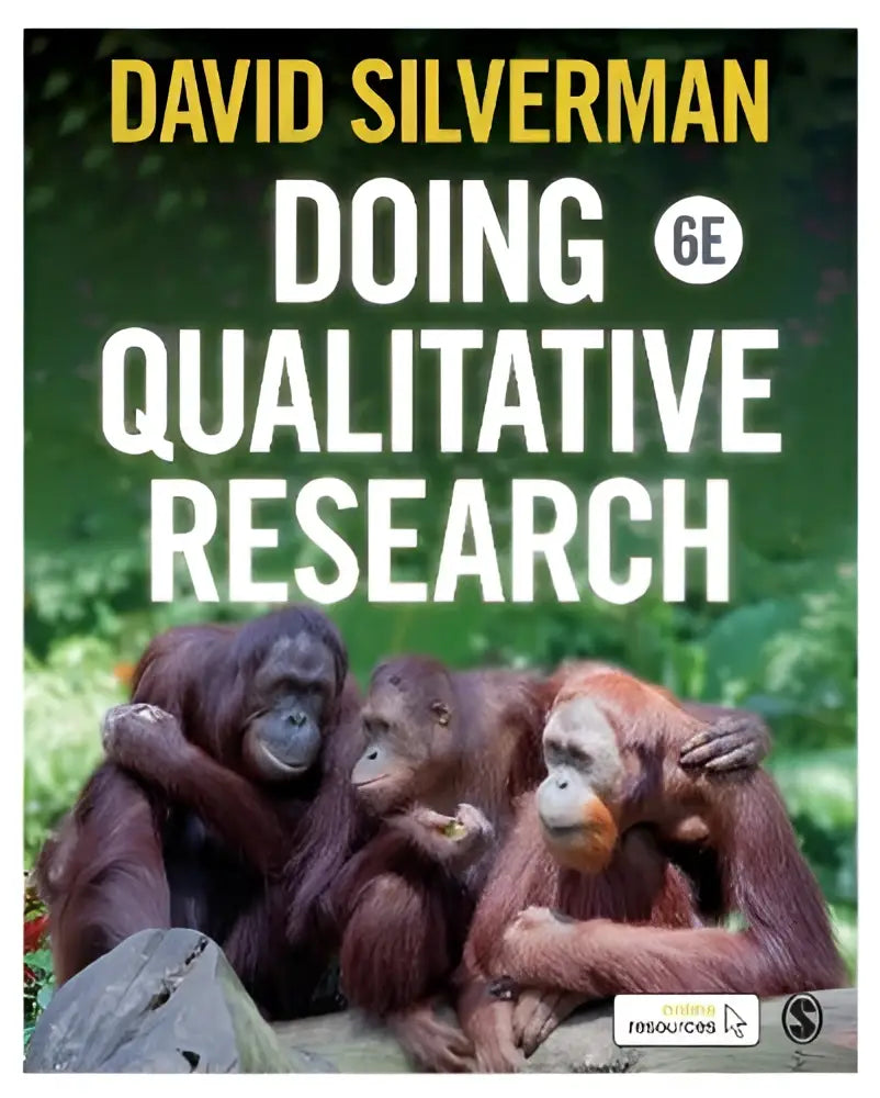 De boekcover van doing qualitative research door david silverman 6e editie met focus op kwalitatieve data en onderzoek