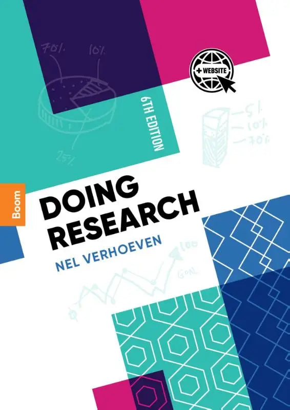 De cover van de 6e editie van doing research door nel verhoeven uitgegeven door koninklijke boom uitgevers