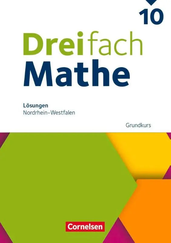 Groen-gele geometrische oplossingen zum schulbuch voor dreifach mathe 10th grade in nordrhein-westfalen cornelsen