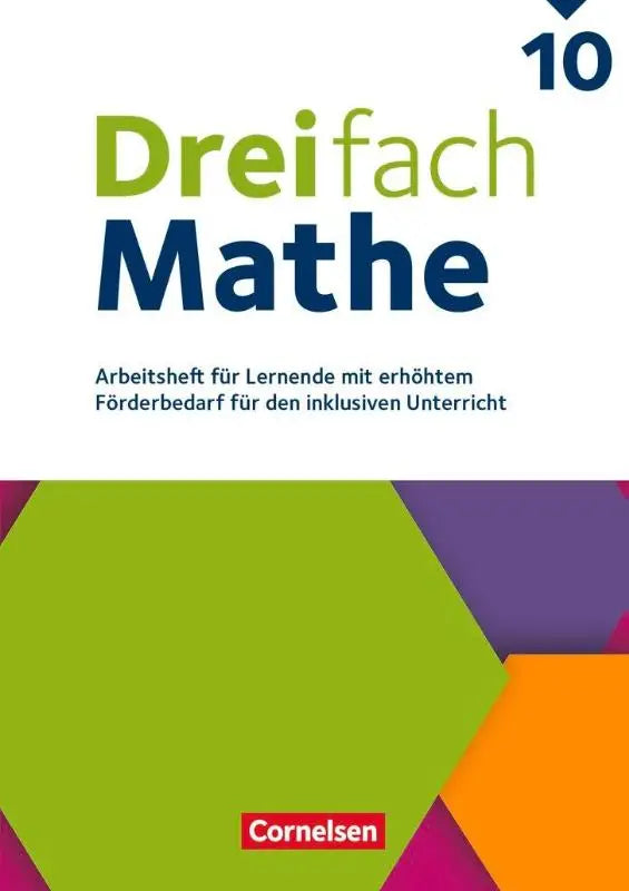 Groen en paars geometrisch patroon werkboek dreifach mathe allen ausgaben arbeitsheft mit oplossingen voor inclusief onderwijs