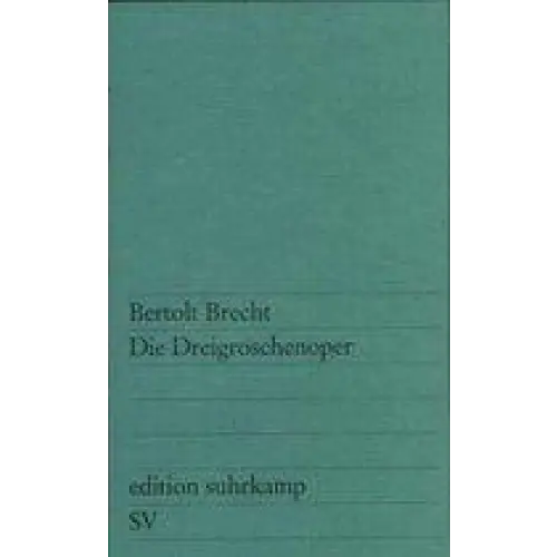 Die dreigroschenoper - die dreigroschenoper - boek