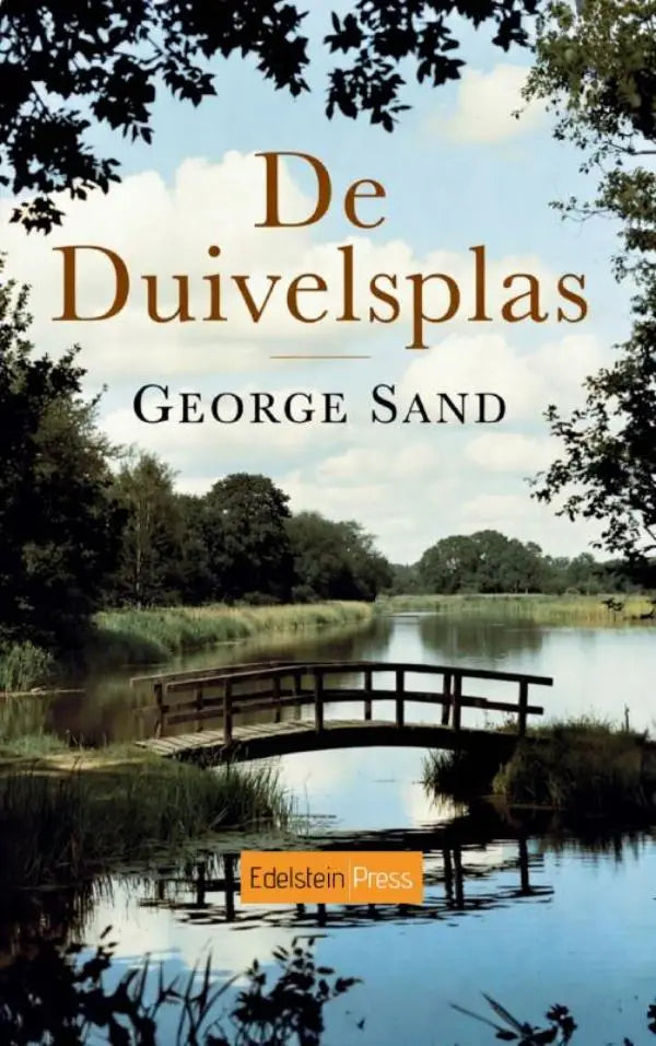 De boekcover van de duivelsplas door george sand uitgegeven door edelstein press een landelijke roman