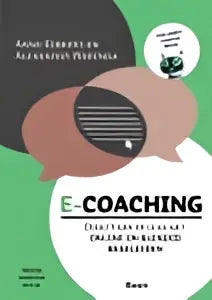 Het e coaching logo in zwart met witte achtergrond voor het product e coaching van koninklijke boom uitgevers