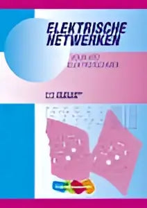 Boekcover van elektrische netwerken met roze printplaten voor hto elektrotechniek educatieve uitgaven algemeen