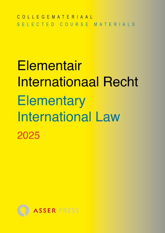 Helder gele boekcover Elementary International Law 2025 Asser Press