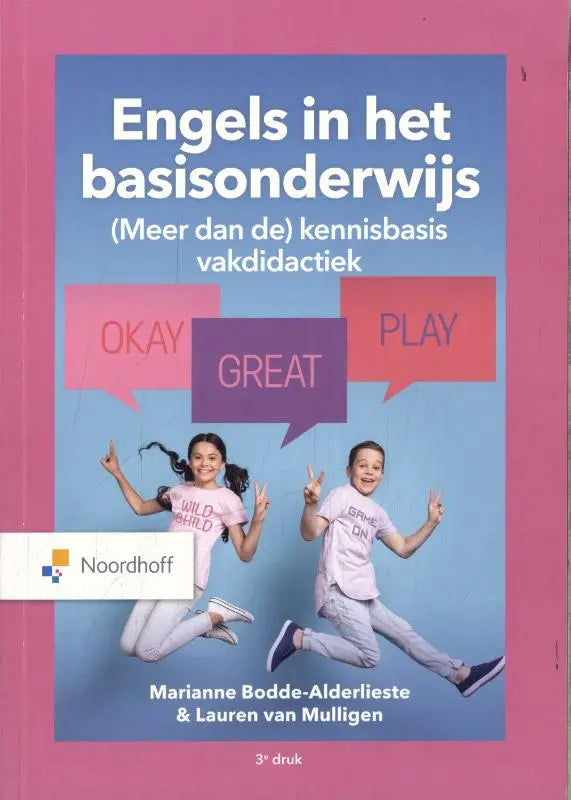 Roze educatief boek engels in het basisonderwijs door marianne bodde-alderlieste en lauren van mulligen voor sociale wetenschappen
