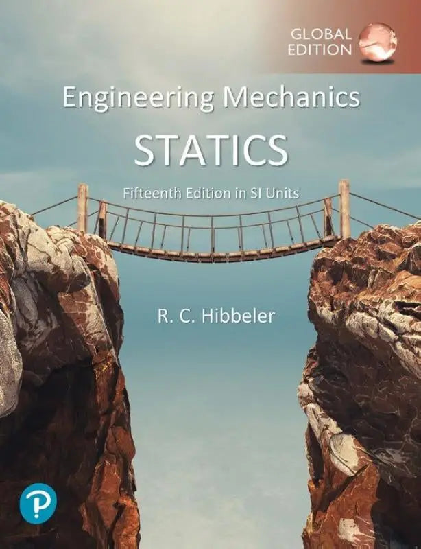 Cover van het textbook engineering mechanics statics vijftiende editie in si-eenheden door r voor studie van engineering mechanics