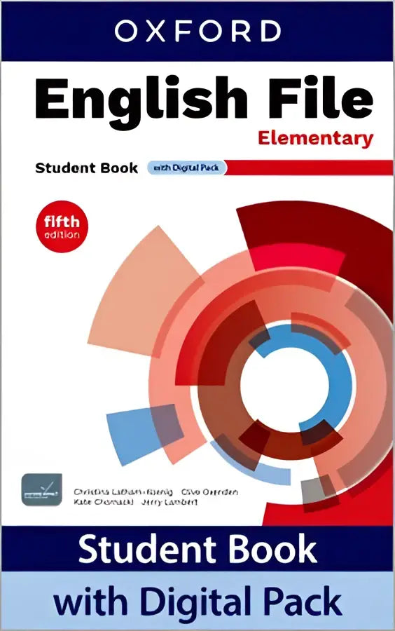 Oxford english file 5th edition elementary student book with digital pack for beginner english learners