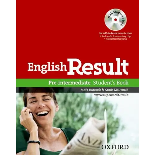 English result - pre-intermediate student’s book + dvd pack - english result - pre-intermediate student’s book + dvd