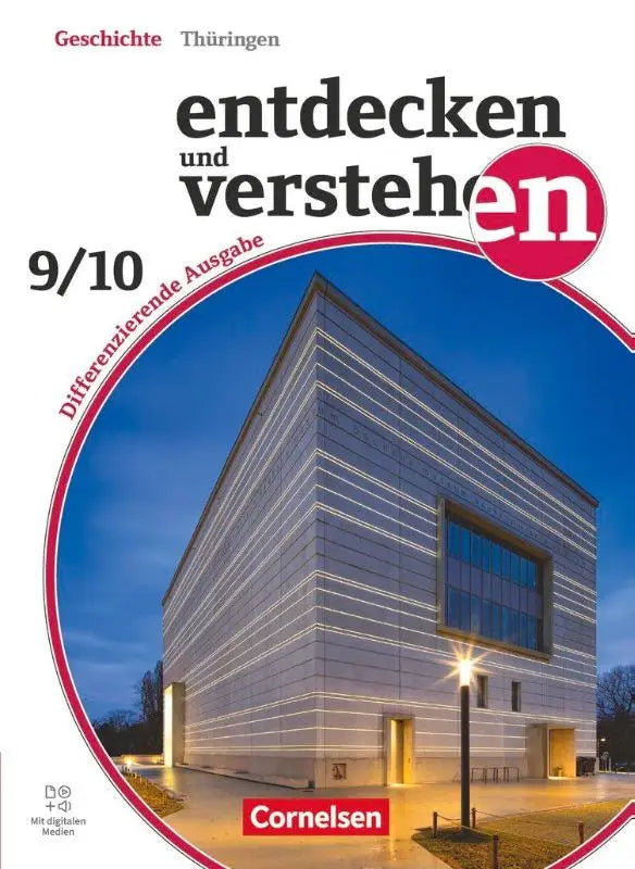 Cover of german history textbook entdecken und verstehen band 3 for 9th and 10th grade with red accent on e