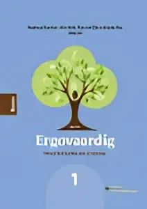 Minimalistisch modern logo met een gestileerde groene boom boven het woord ergo voor hoger onderwijs van anoeska nas