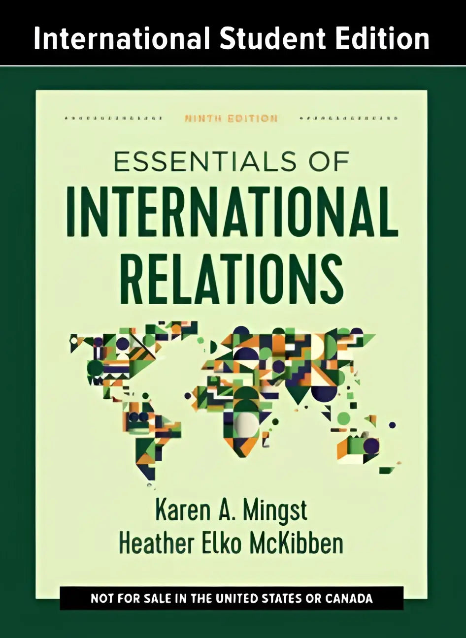 Boekcover van de negende editie van essentials of international relations door karen a voor political science aan de universiteit