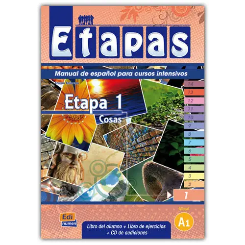 Etapas 1 - cosas libro de alumno/ejercicios + cd-audio - etapas 1 - cosas libro de alumno/ejercicios + cd-audio - boek