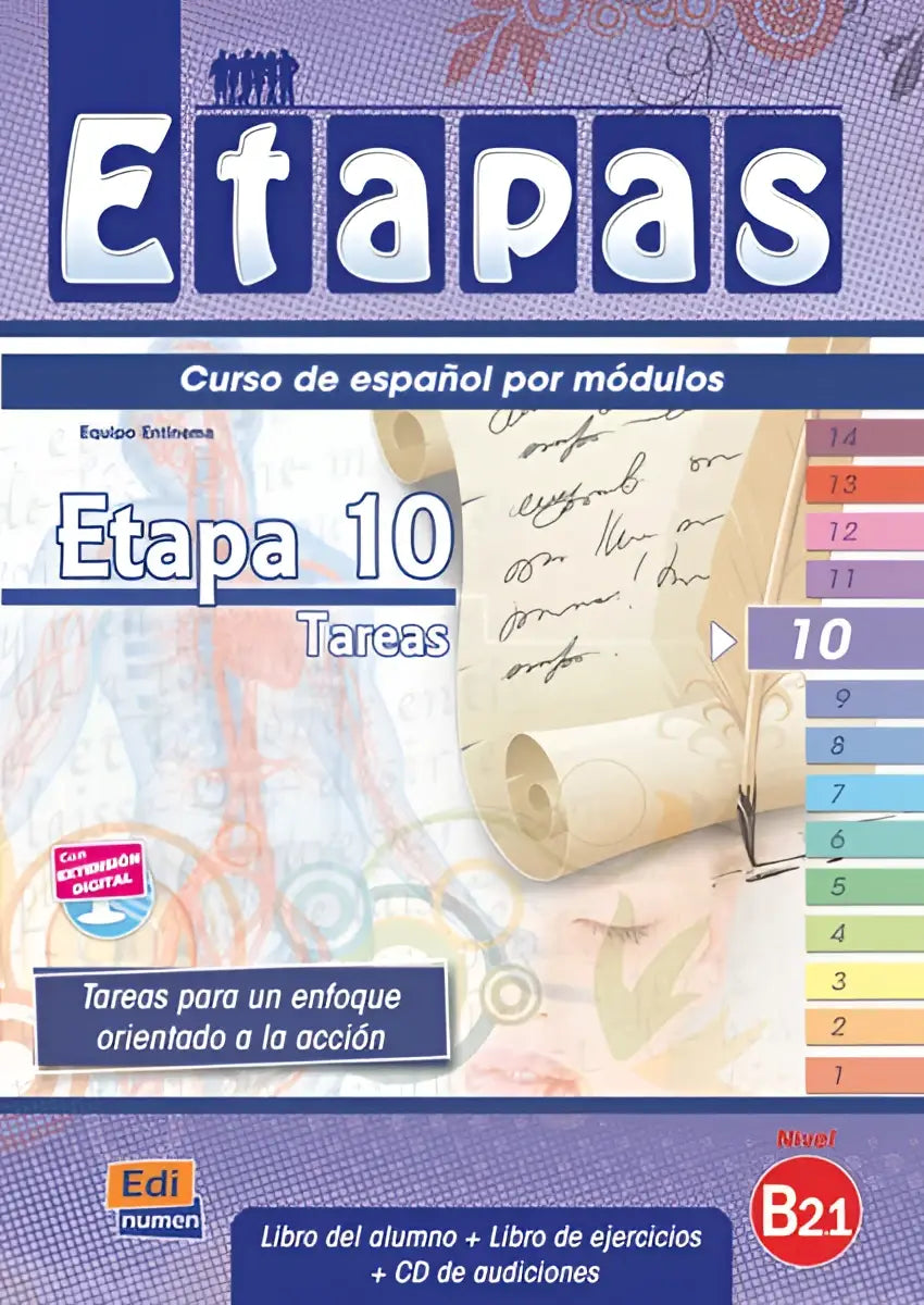 Etapas 10 - tareas libro de alumno/ejercicios + cd-audi - etapas 10 - tareas libro de alumno/ejercicios + cd-audi - boek
