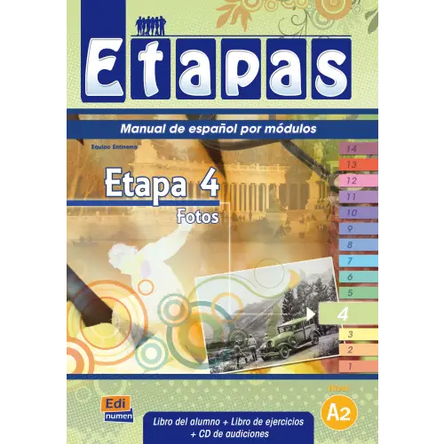 Etapas 4 - fotos libro de alumno/ejercicios + cd-audio - etapas 4 - fotos libro de alumno/ejercicios + cd-audio - boek