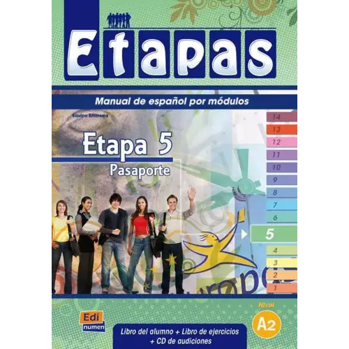 Etapas 5 - pasaporte libro de alumno/ejercicios + cd-audio - etapas 5 - pasaporte libro de alumno/ejercicios + cd-audio