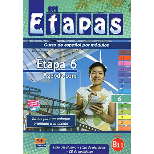 Etapas 6 - agenda.com libro de alumno/ejercicios + cd-audio - etapas 6 - agenda.com libro de alumno/ejercicios