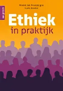 Boekcover ethiek in praktijk van carla kessler met sociale kennistheorie en medische ethiek in paarse en roze gradient